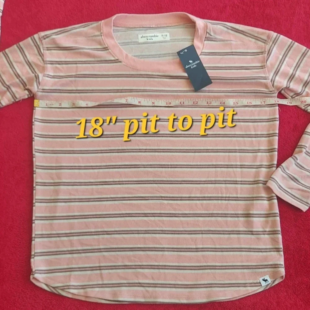 Abercrombie Kids Long Sleeve Tee size 11/12 NWT